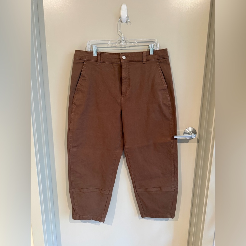 Everlane Women’s Barrel-Leg Utility Pants in Cocoa - size 16